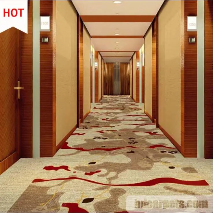 Classical Style Pattern Hotel Hallway Carpet Corridor Runner Carpet In Guangzhou