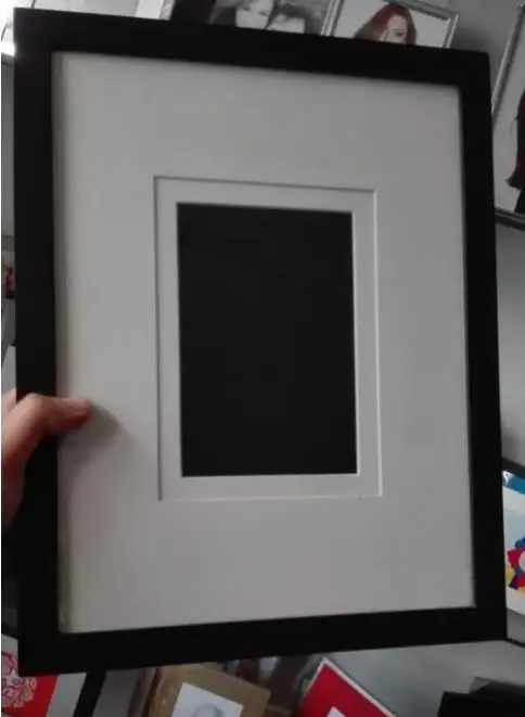 High Quality Custom Love Family and Office Decor Table Top 11x14 Inch Wooden Black Matted Picture Frame Wholesale Display Case