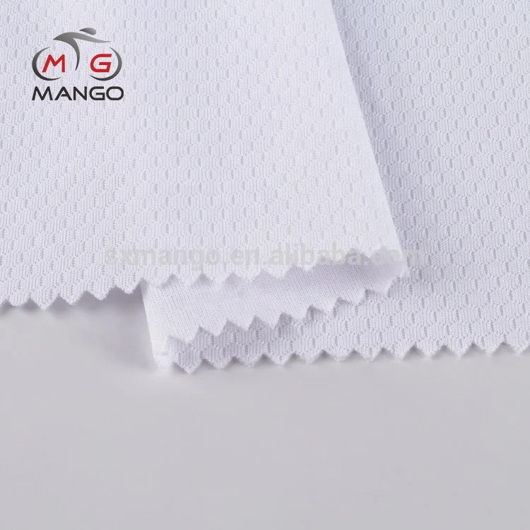mesh clothing cycling 100% polyester interlock honeycomb polyester fabric