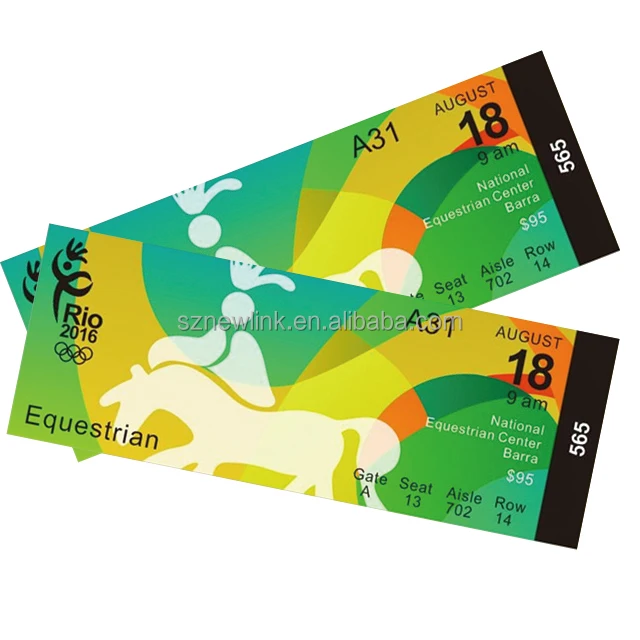 Paper Entrance Ticket, Lottery Ticket, Ticket Roll