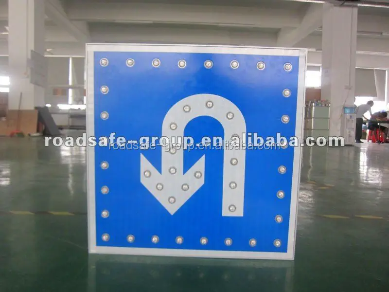 
Road safety customized outdoor reflective solar LED traffic sign 