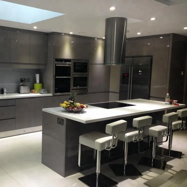 Australian 2 pack high gloss painting flat pack kitchen