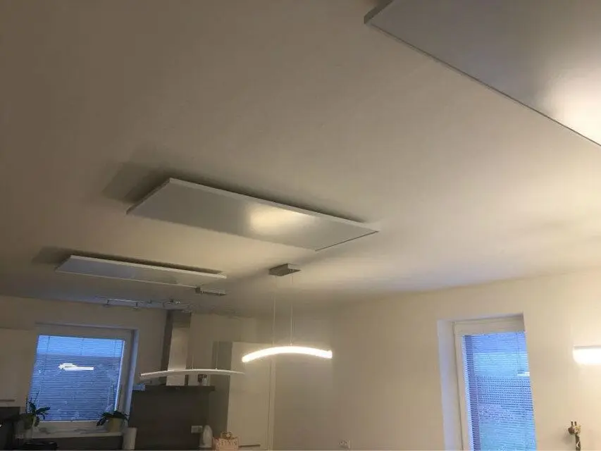 Ceiling/Wall Mounted Hot Sale Electric Far Infrared Heating Panel Carbon Crystal Panel Heater for Yoga Studio