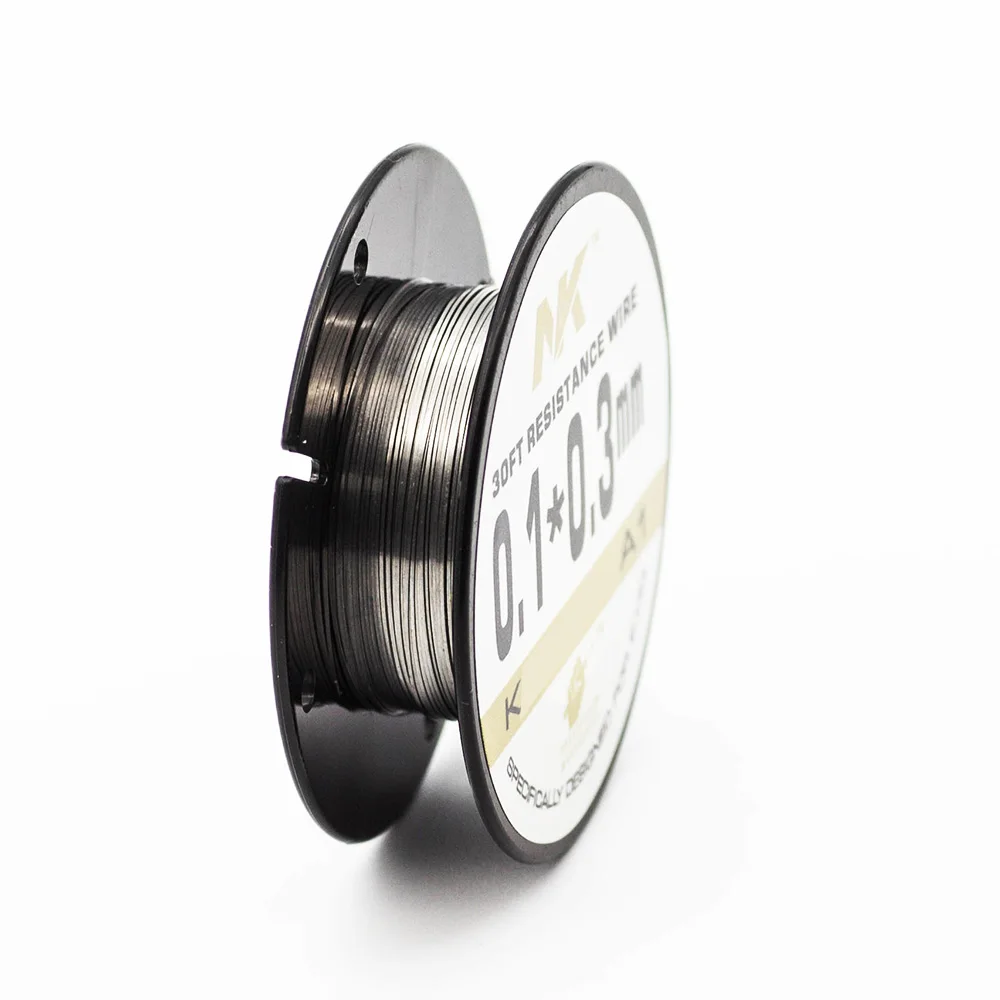NK KA1 ribbon wire 0.1*0.3mm 30ft 0cr25al5 resistance wire fecral heating electrical ribbon wire