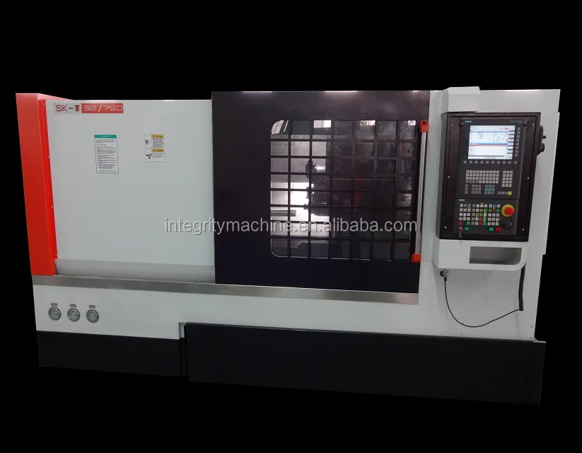 Косые кровать токарный станок с ЧПУ T1620