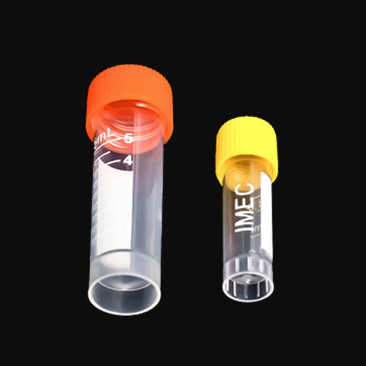 Plastic disposable freezing 0.5ml 1ml 1.5ml 1.8ml 2ml 5ml 6ml 10ml cryo tube
