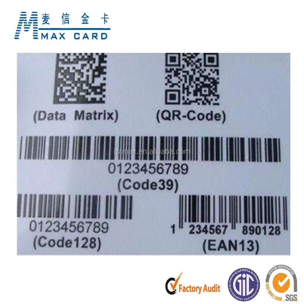 injected code card bar code and qr code