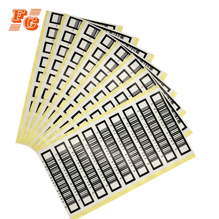 High quality adhesive serial number barcode label paper