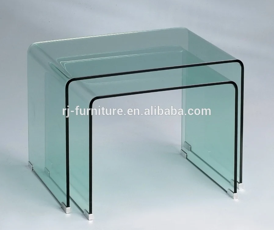 Cheap tempered glass coffee table hot гнутое glass coffee table