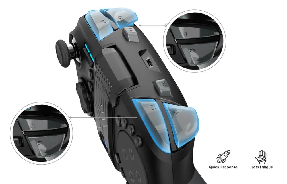 Annual Promotion!!!GameSir G5 gamepad for MOBA games/wireless gamepad for Android/iOS wireless Trackpad Touchpad with Bracket