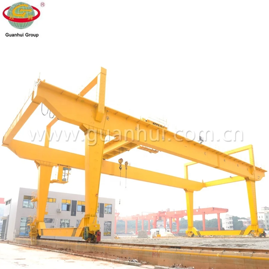 mobile electric double girder gantry crane lifting frame