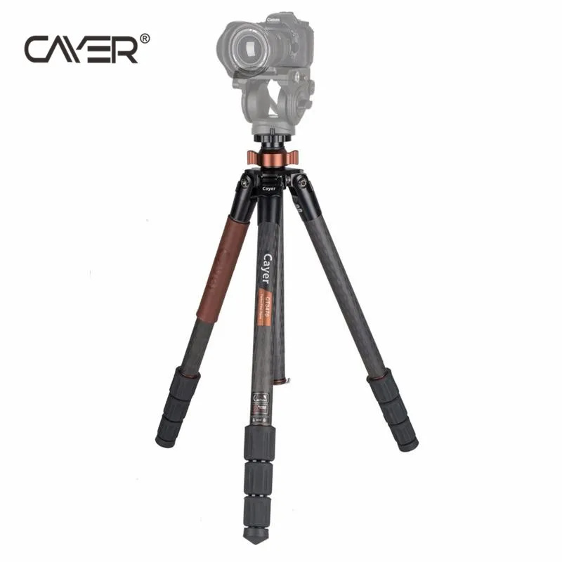 Good quality carbon fiber tripod Cayer tripod CT3470 with portable telescopic legs