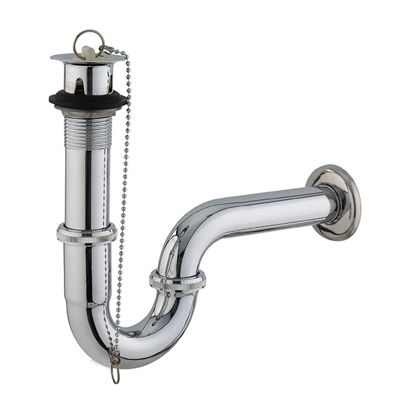 Helpful Kingchun brass siphon for wash basin drain Brass Waste S Trap waste chain plug(J126-F)