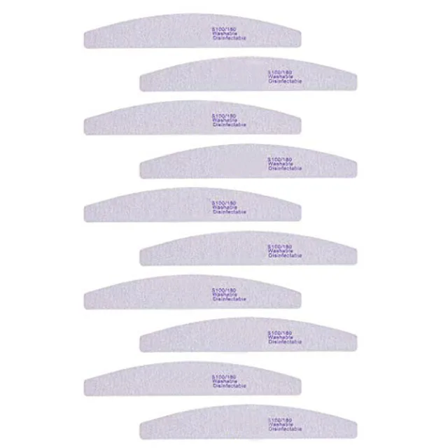 professional half moon zebra nail file emery board nail file