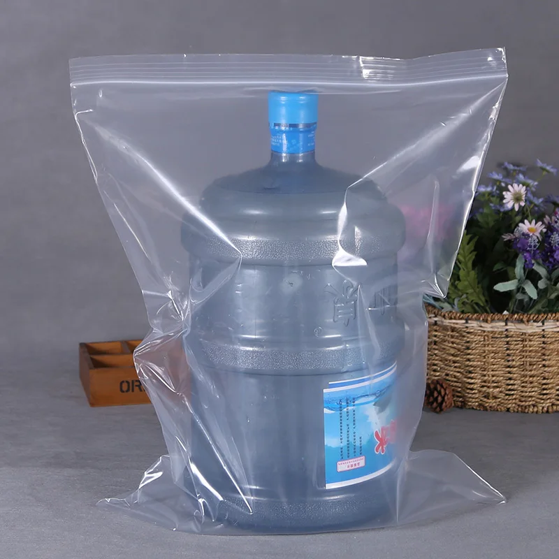 
 Прозрачный полиэтиленовый пакет с застежкой-молнией, размер под заказ  