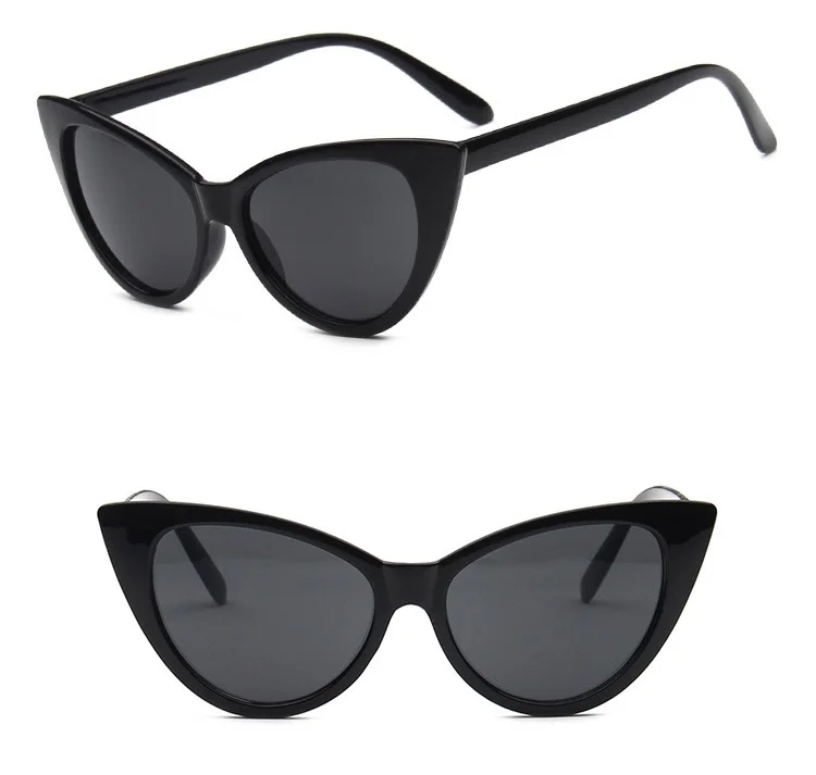 Cheap Fashion Retro Big Cat Eye Frame uv400 Protection Lens for Women Sunglasses