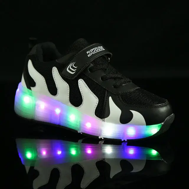 Whole boys and girls led wheel luna roller led shoes skate for kids