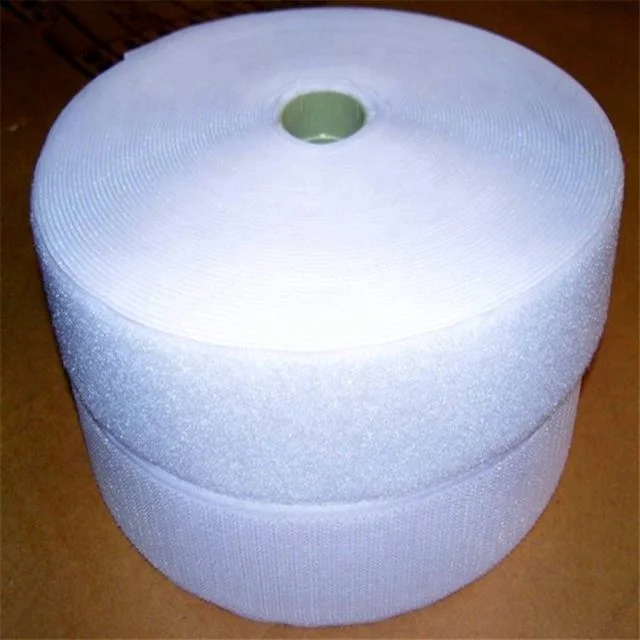 Custom color 100mm wide hook and loop tape/polyester hook loop