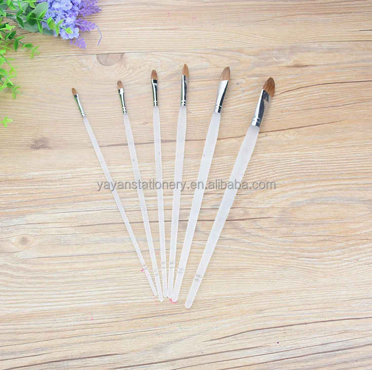 Wholesale Weasel Tail Hair Watercolor Brush Techniques Oil Brushes For Oil Painting