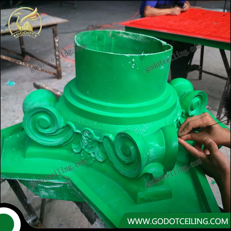 
2017 popular fiberglass gypsum corner plaster cornice moulding to make gypsum cornices 