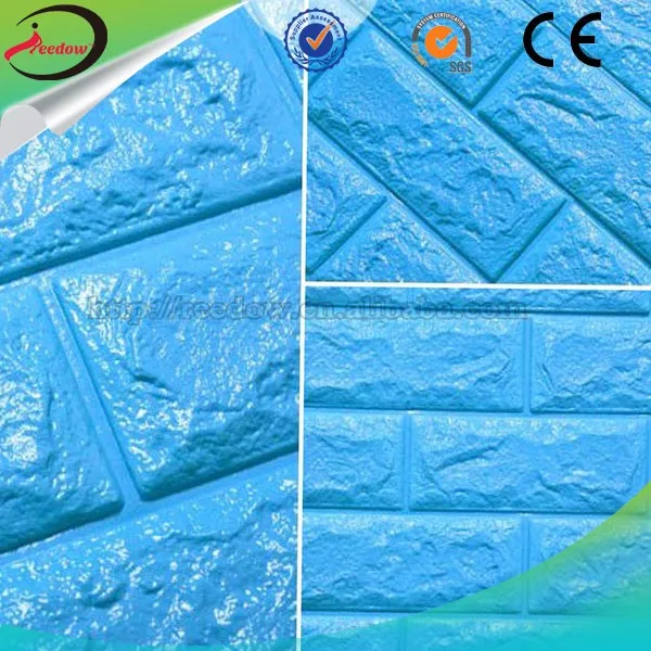 
3d waterproof sticker home decorative wall panel 3d pvc/pe foam wallpaper waterproof acoustic brick tile 
