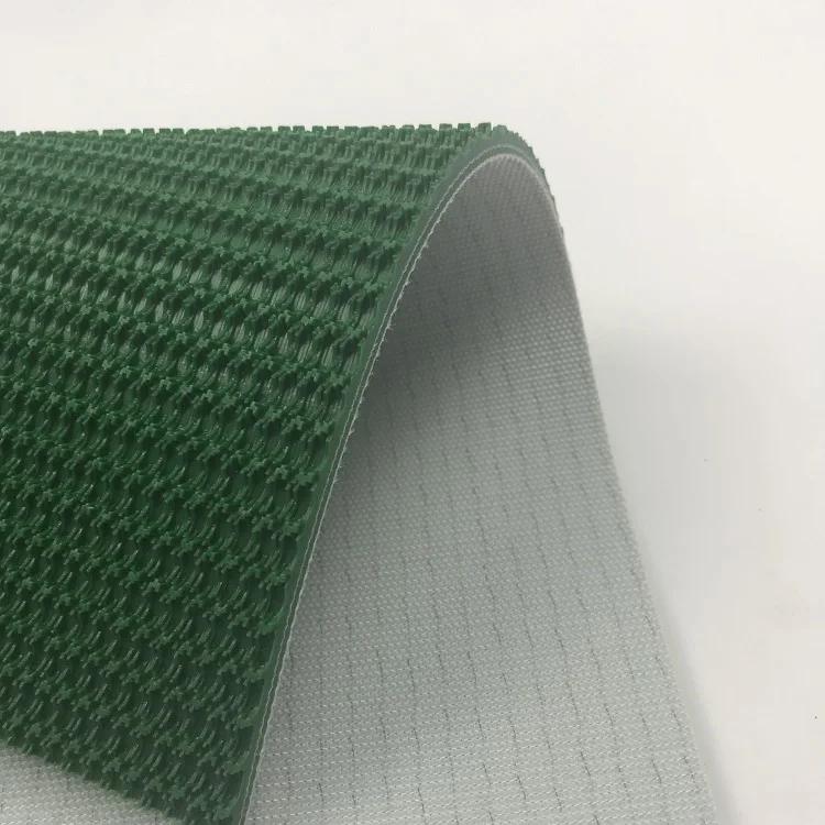 pvc rough top conveyor belt with 2 ply pvc and 2 ply fabric use in logistics industry from conveyor belt factory