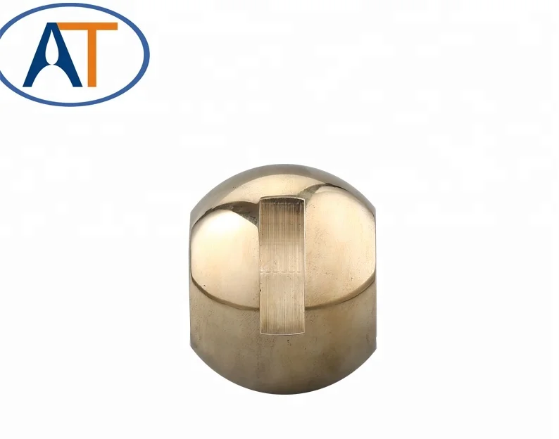 
High quality DN50-DN80 brass material straight through floating valve ball custom-made 