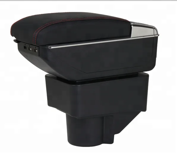 2018 New design 7 USB Japan  NOTE PU leather armrest console box