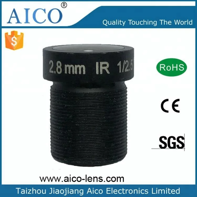 F2.0 2.8mm 120fov megapixel M12 s mount board 120 degree fov lens for day and night ccd cmos cctv camera on sale