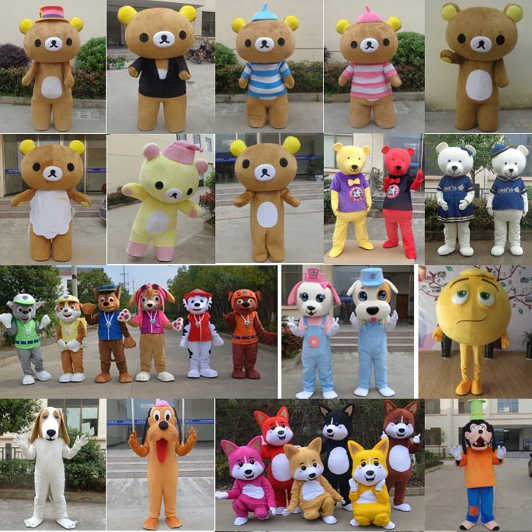 
Adult plush hot sale mascot costume in stock 