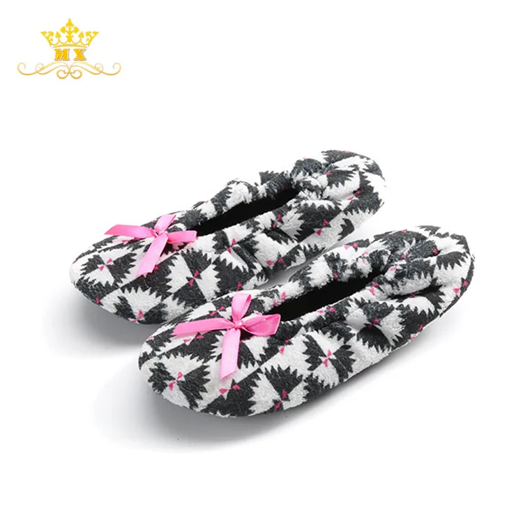 Foldable women ballet and after party dance Sippers TPR sole ballerina