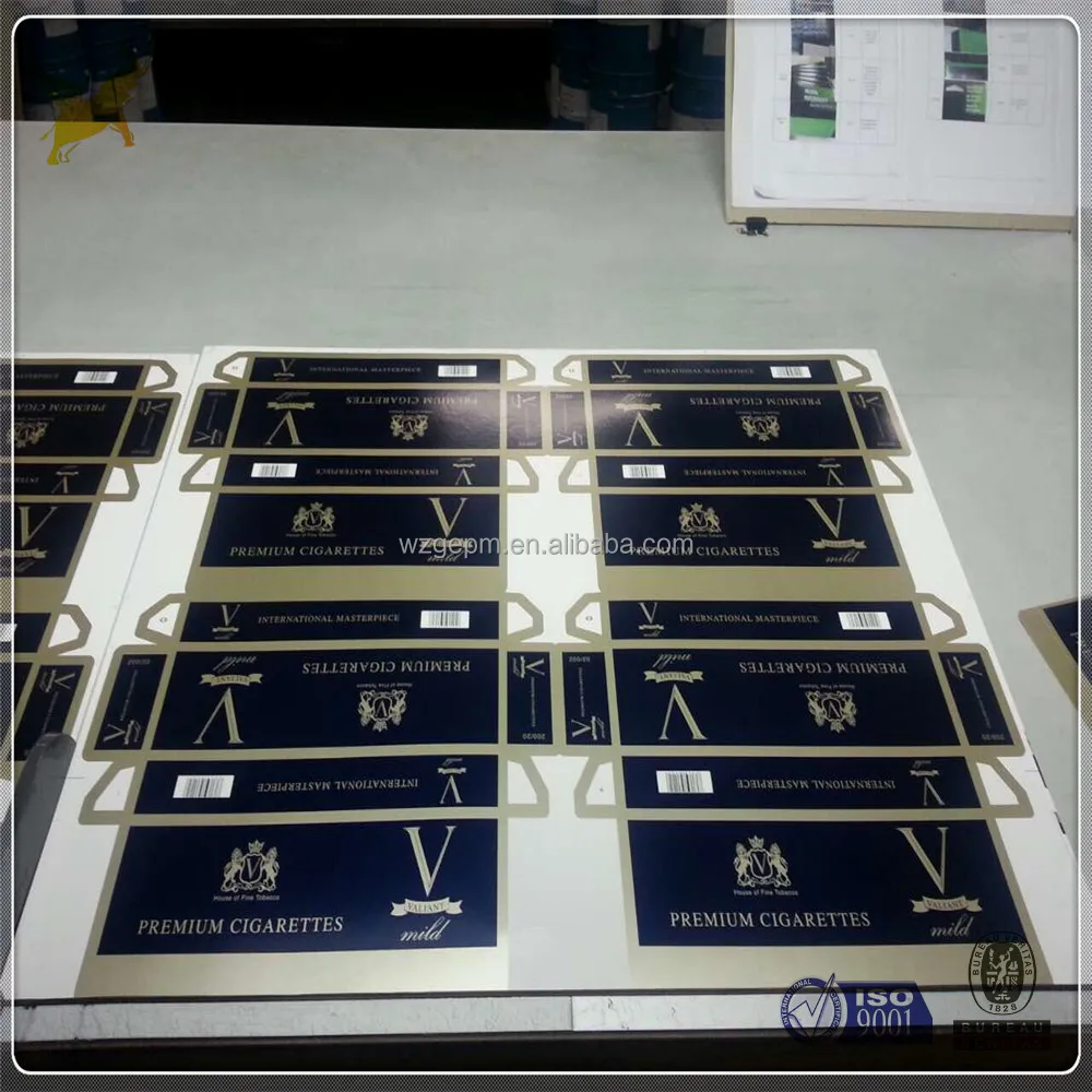 
Metallized FBB ivory board for tobacco hard packaging 