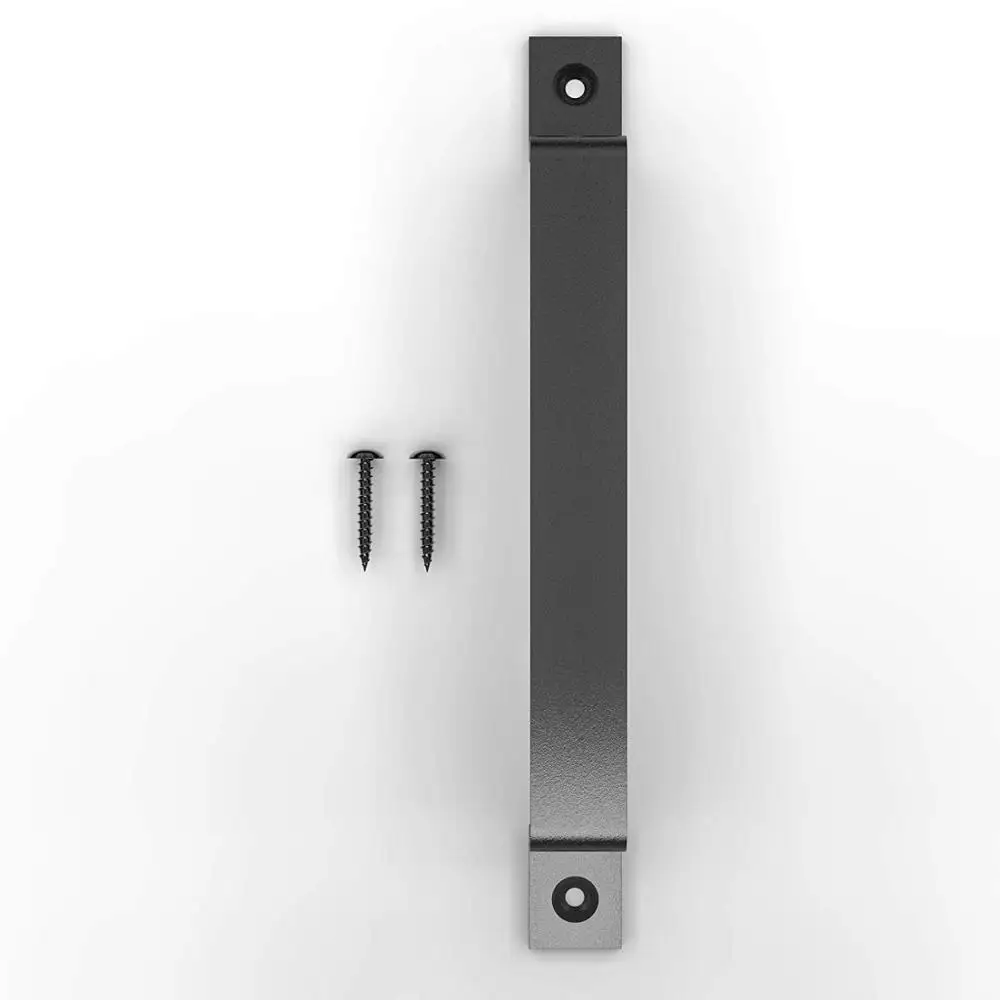 2020 popular cast iron barn door handle black