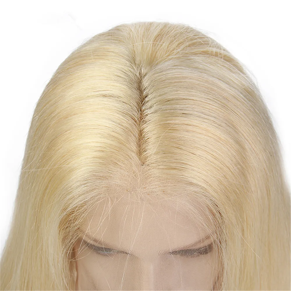 100% real virgin brazilian 613 full lace straight wig human hair Very Smooth And Soft