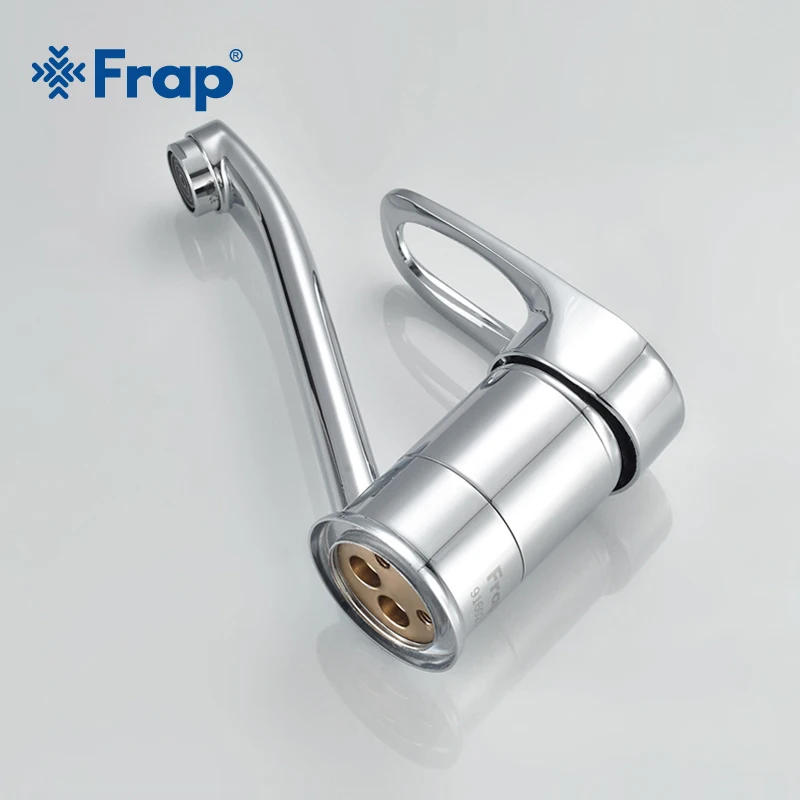 Frap UPC Single Handle Kitchen Faucet 360 Rotating Chrome Finished Cold and Hot Water Mixer F4504