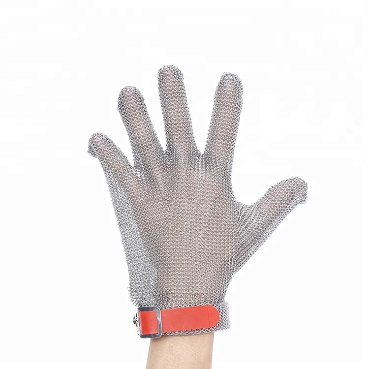 Cut resistant gloves duty supply Steel Mesh Butcher Glove