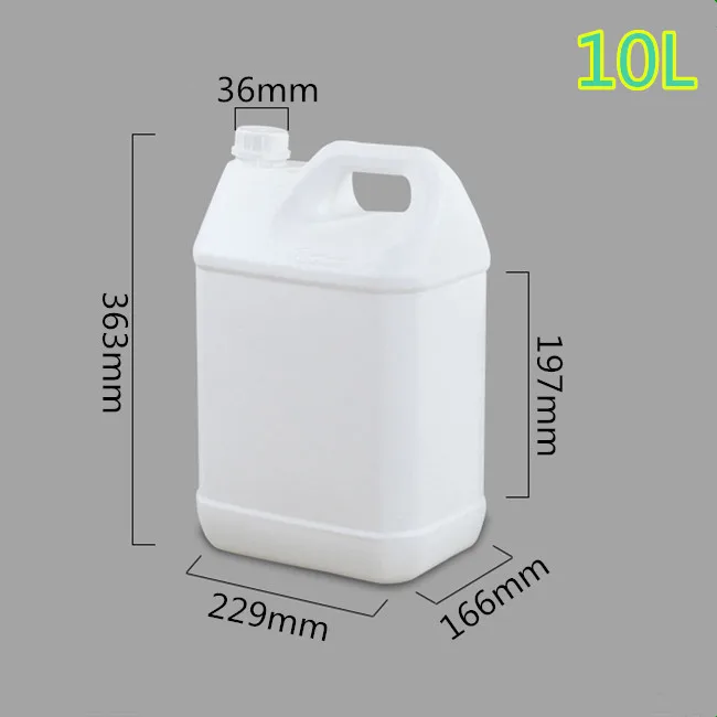 HDPE Plastic Material Fluorinated Conventional Square Bottle For Domestic Laundry Detergent