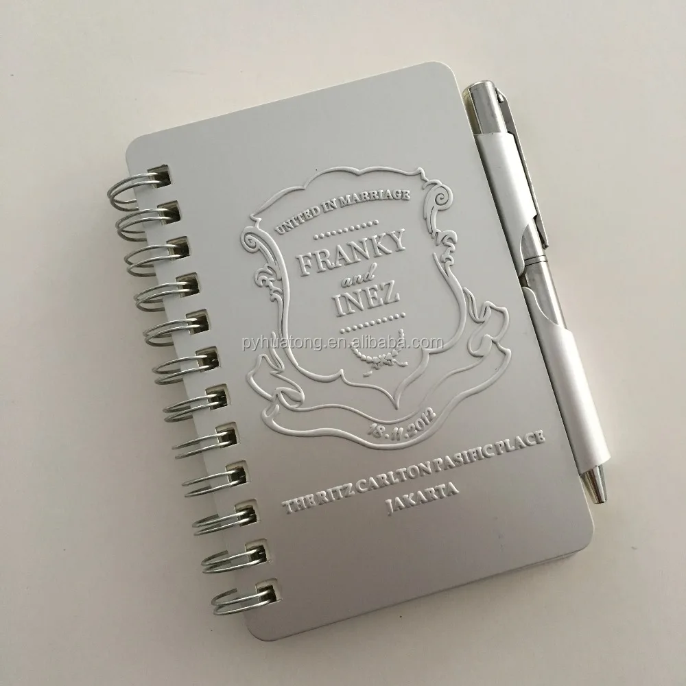 mini pocket size small metal memo book/address book