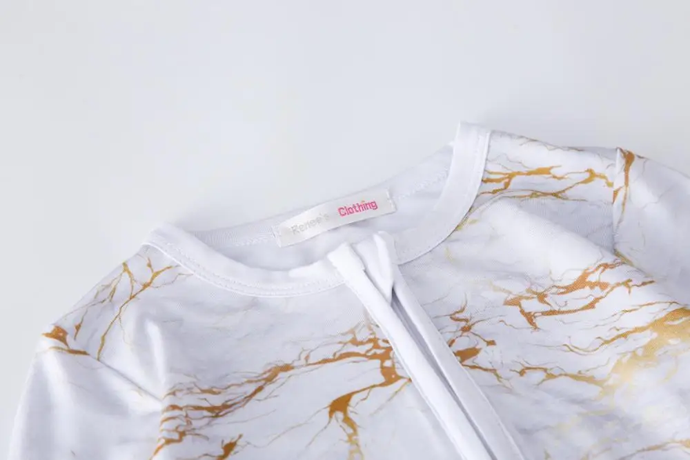 
Leesourcing Fashion newborn bamboo baby zipper clothes summer rompers baby boy and girls 