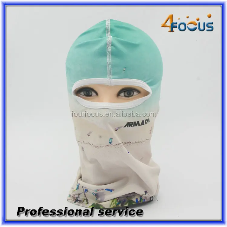 custom print balaclava balaclava ski face  white color balaclava