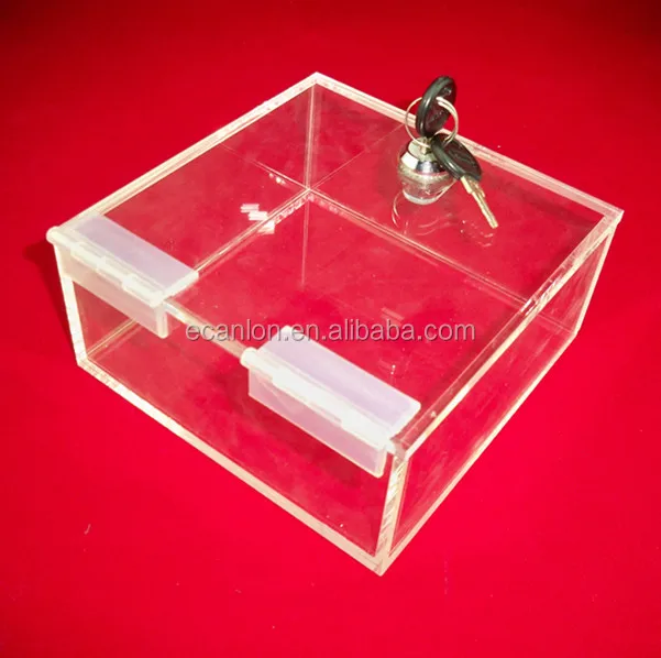 High quality customized clear lucite display boxes