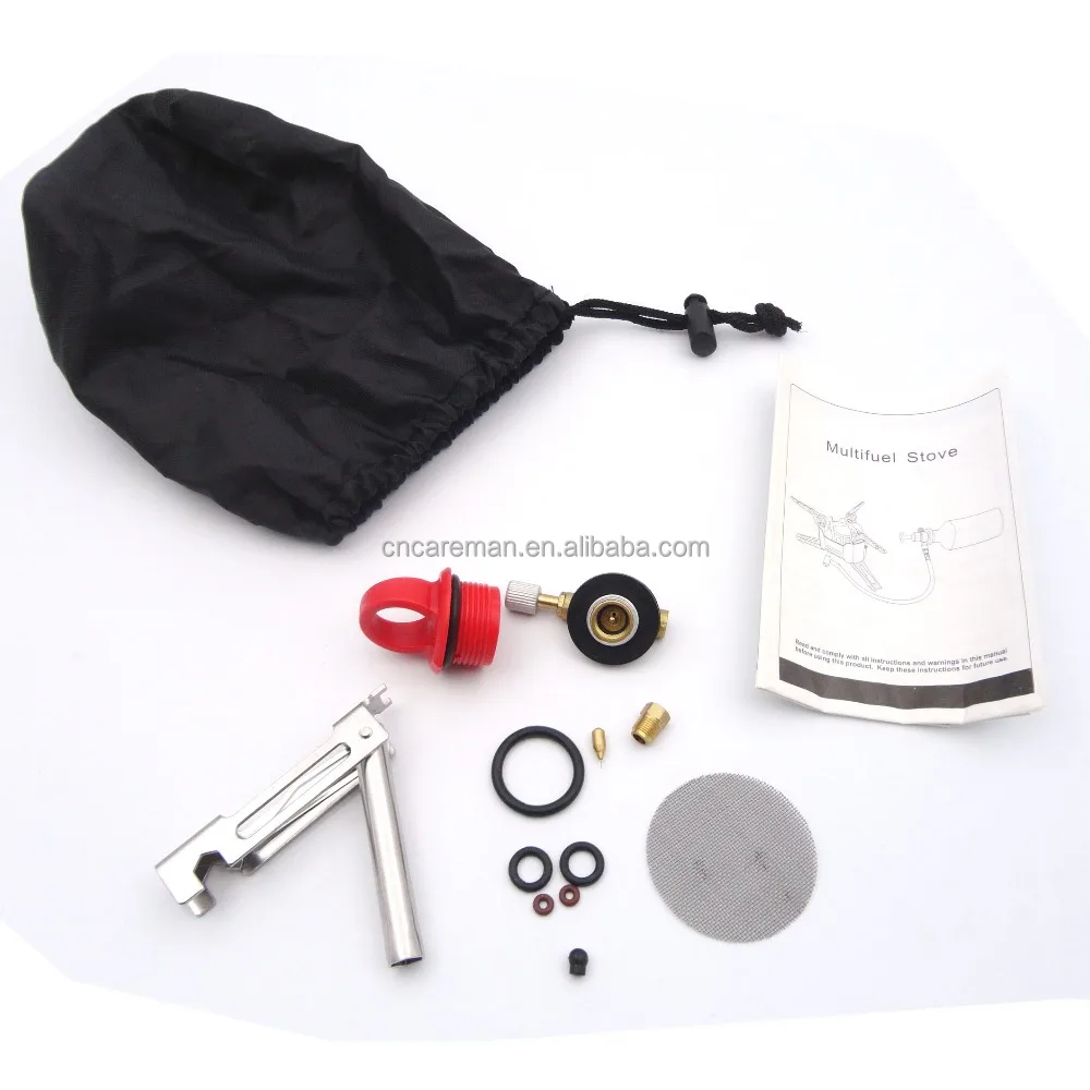 Multifuel Camping Gas Stove, Camping Gas/Petrol/Gasoline Burner with 500ml Fuel Bottle OEM Orders Accepted