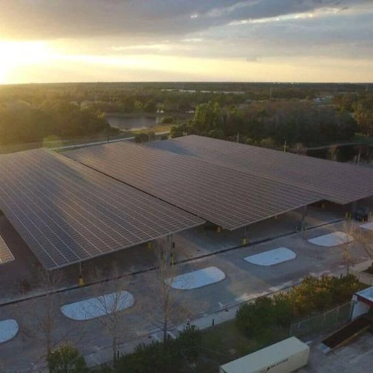 Parking lot energy-saving aluminium solar roof carport racking structure waterproof photovoltaic canopy supports