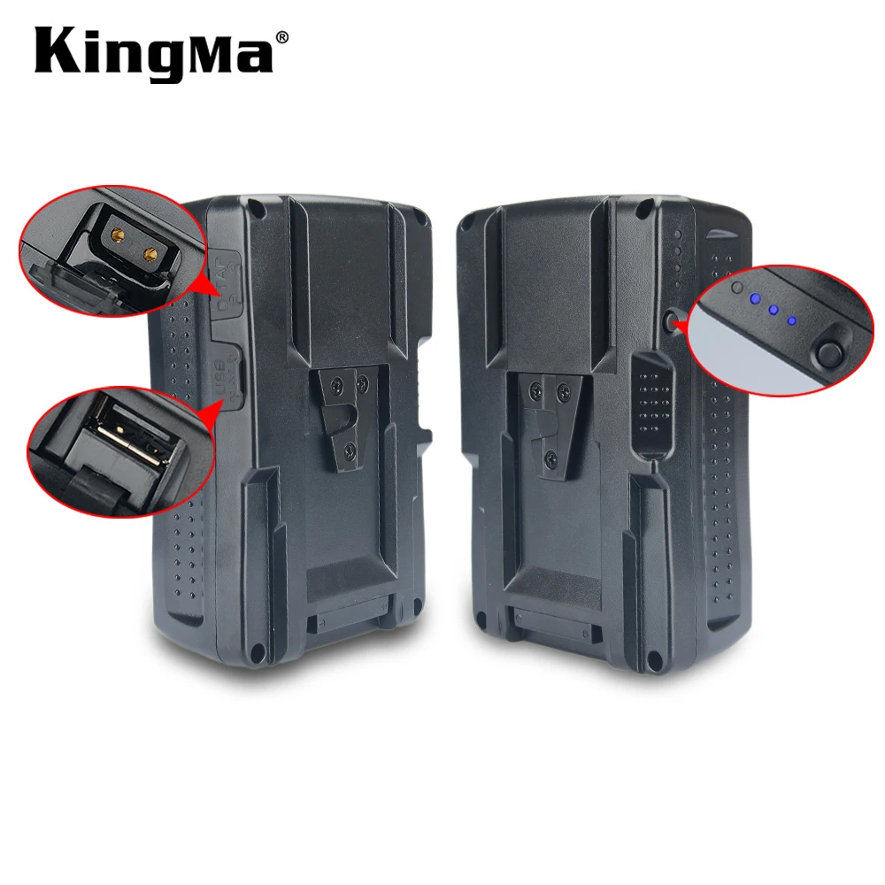 KingMa V Mount / V Lock аккумулятор 190 Вт/ч литий-ионная батарея для видеокамеры Sony