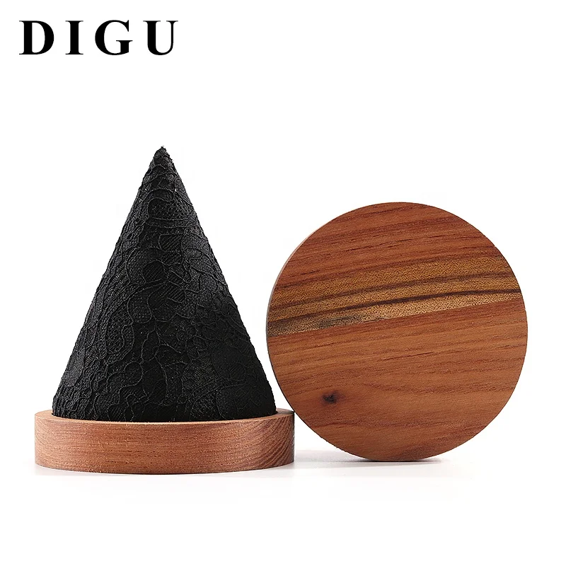 New bamboo wood cone bracelet bracket creative jewelry display props hand chain display stand