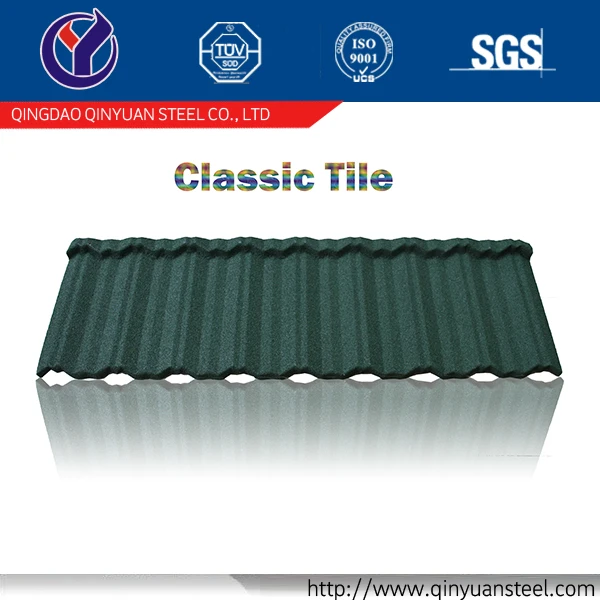 Free sample color stone coated metal roofing tile for building, Exquisite workmanship sand coated roofing tile