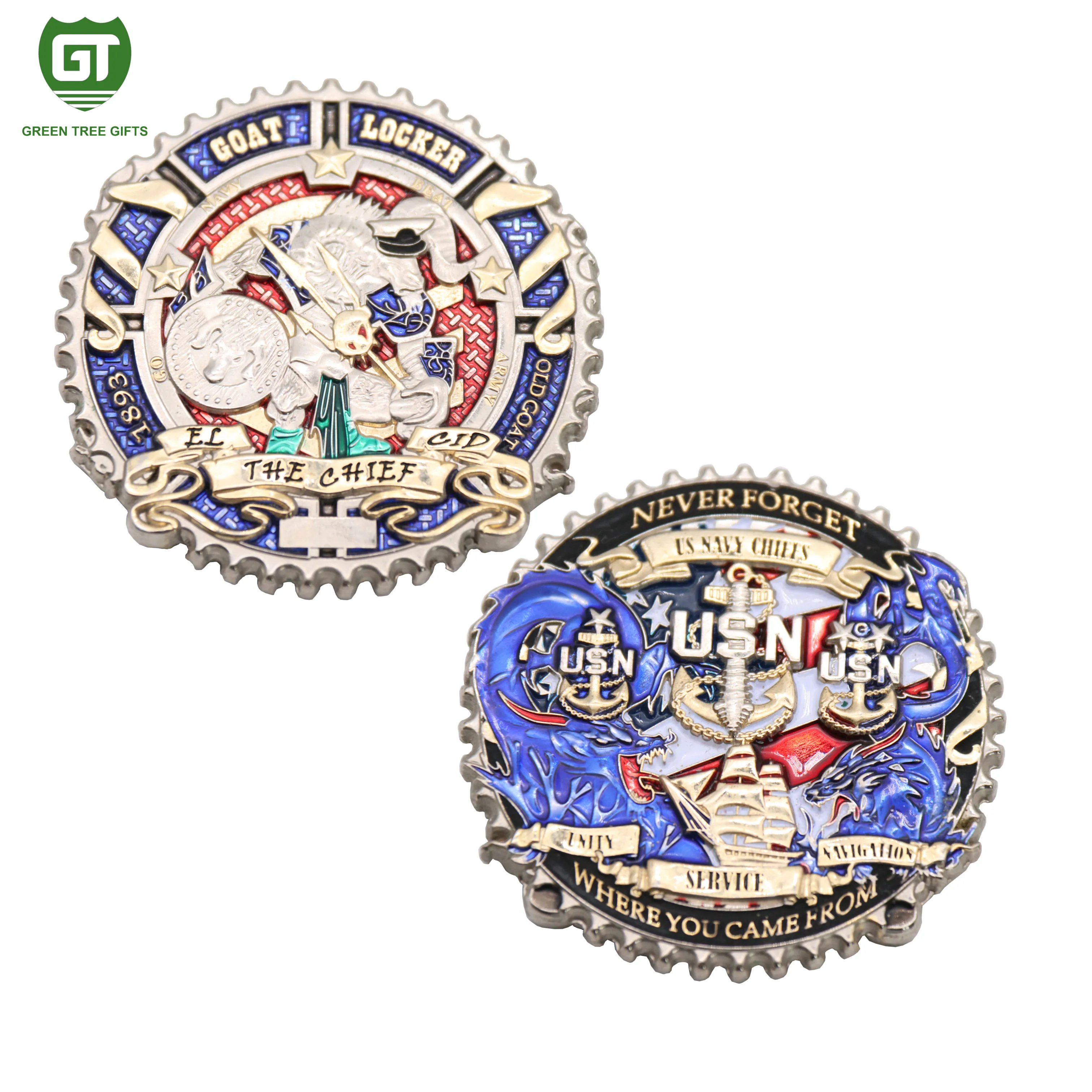 Однослойная двухсторонняя монета из чистой меди