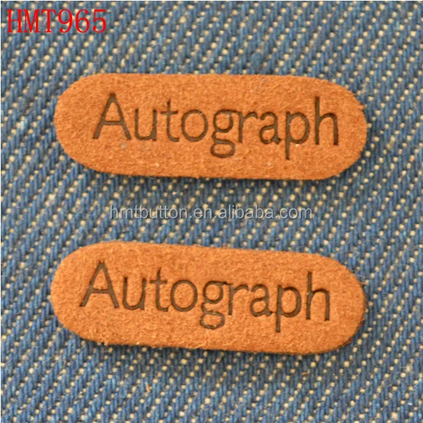 decorative jeans charming leather tag