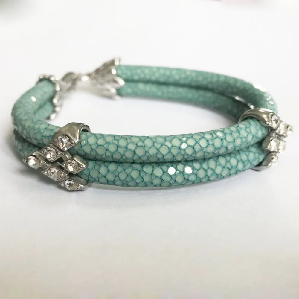Luxury Genuine Stingray Skin Bracelet Leather Bracelet