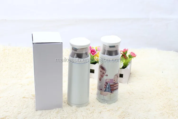 Double wall stainless steel vacuum flask sublimation flask with transparent lid